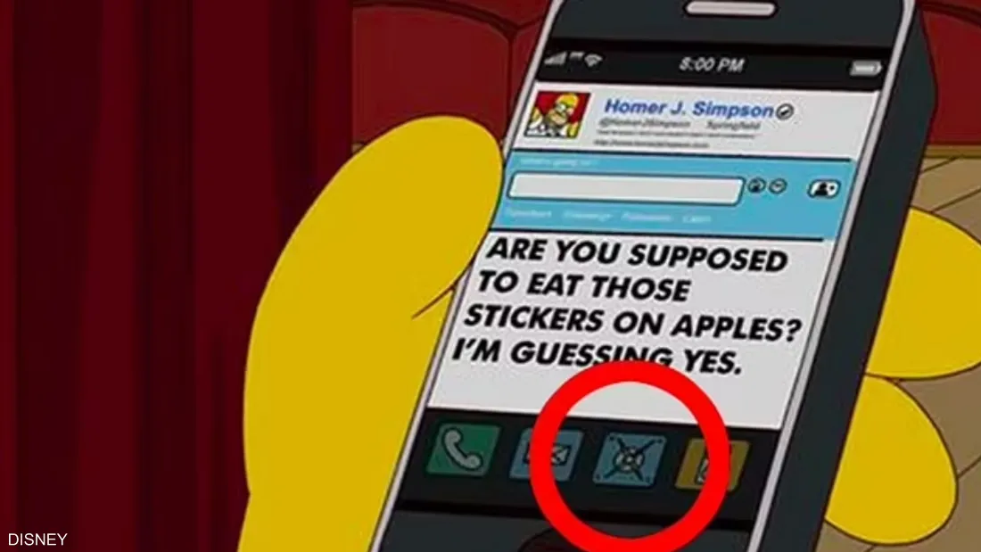 صورة مدهشة من مسلسل “سيمبسون”.. هل تنبأ باسم تويتر الجديد؟